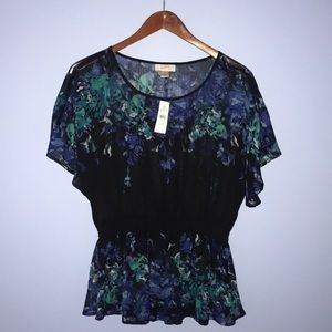 Loft Petites sheer top